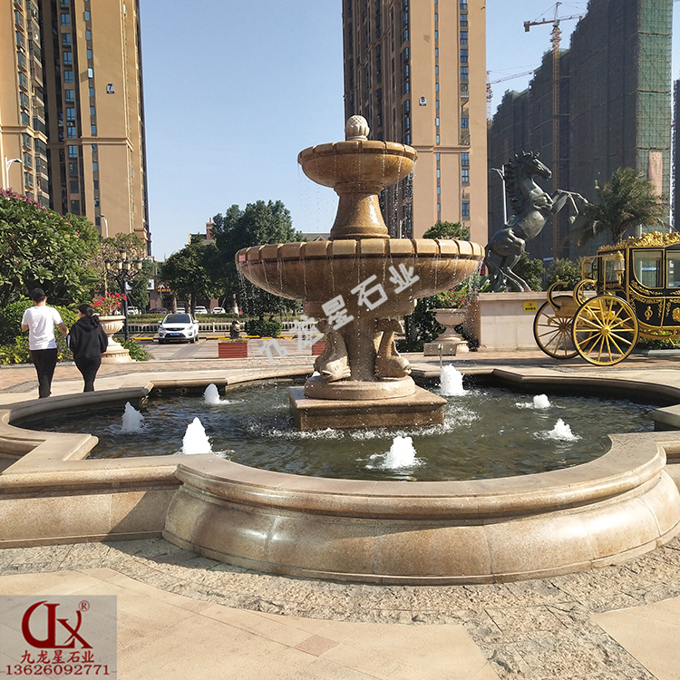 各種石材噴泉雕塑與石雕噴水池的結(jié)合圖片