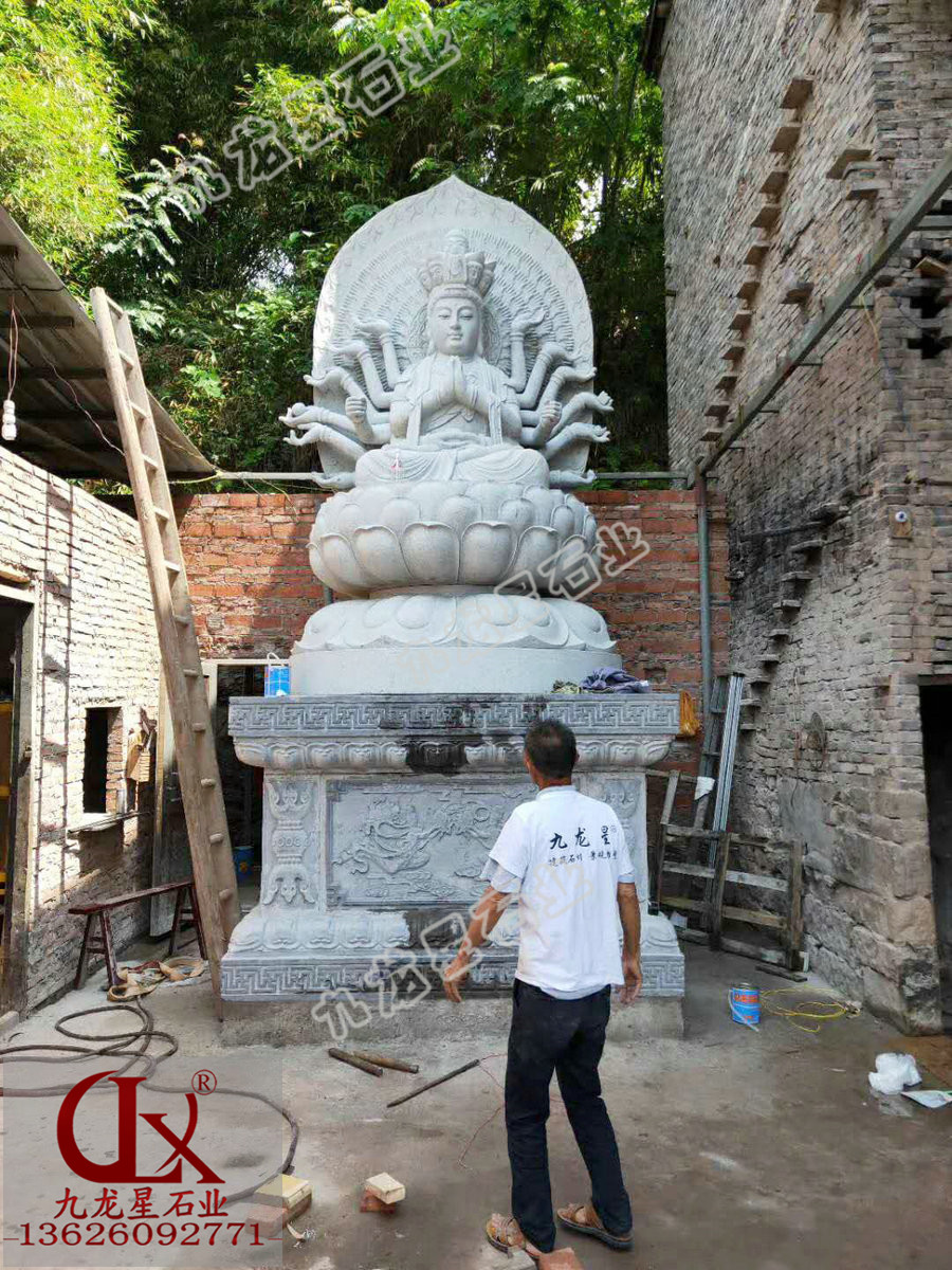 千手觀音石雕像 不含底座3.6米的石雕千手觀音